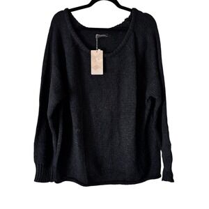 Fashion Oversized Sweater Knit Pullover Long‎ Sleeve Relaxed Fit XL